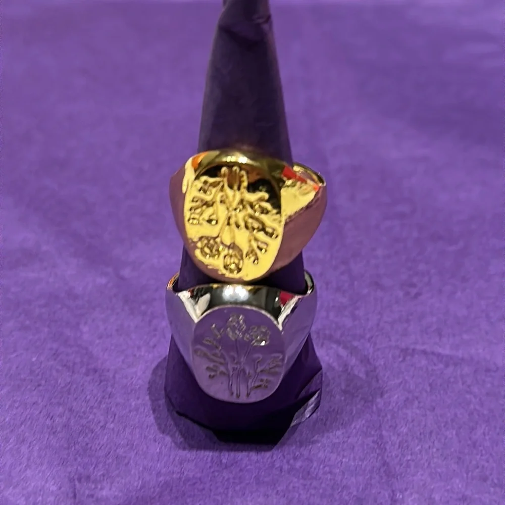 Men’s Stylish gold and silver tone rings